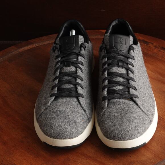 Cole Haan Sneakers Mens SZ 11M Gray GrandPro Wool Casual Comfort Shoes C29574 - Picture 2 of 13